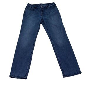 INC Jeans Women's Sz 14 Blue Straight Leg Curvy Fit